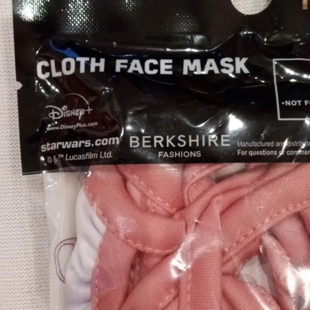 6ct Child Cloth Face Masks Age 4+ Jurassic World Dinos/Grogu Star Wars nib